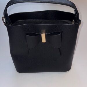 Black Bow Accent Women's Bag